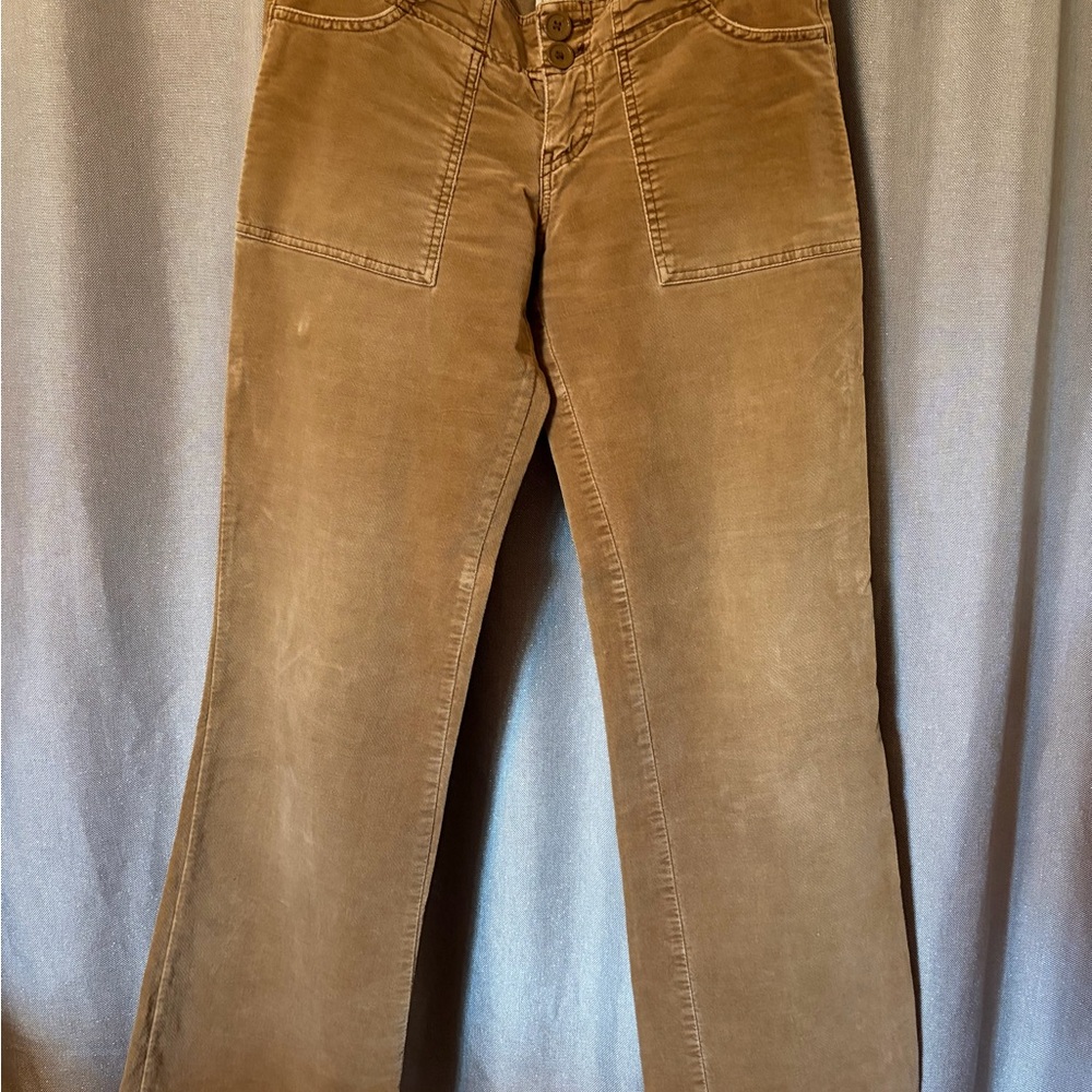 VINTAGE Abercrombie & Fitch Velvety Tan Straight Leg Pants